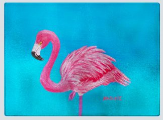 "Fancy Flamingo" Cutting Board