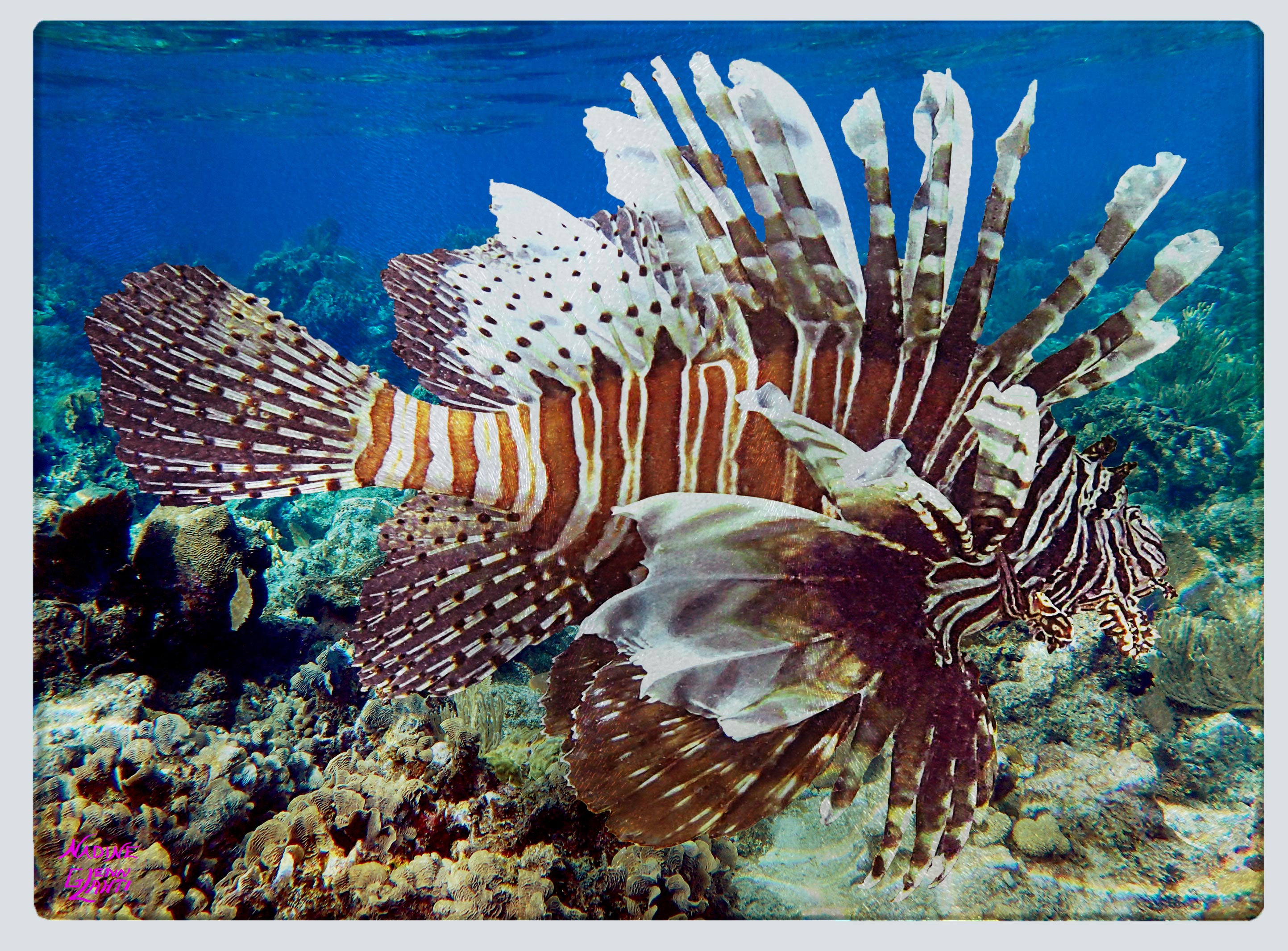 "Lionfish 2" Cutting Board