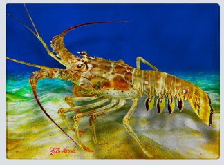 "Lobster in the Sand" Cutting Board