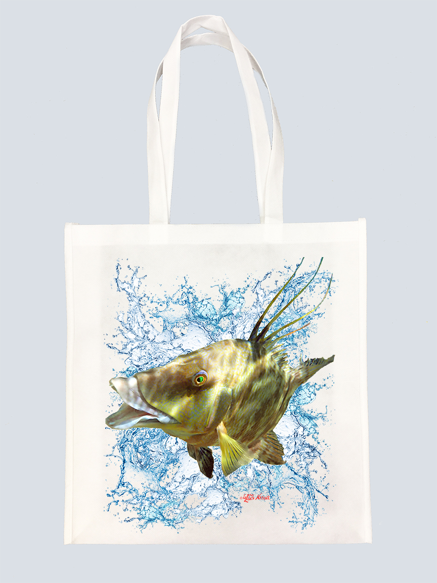 "Hogfish and Splash" Tote Bag