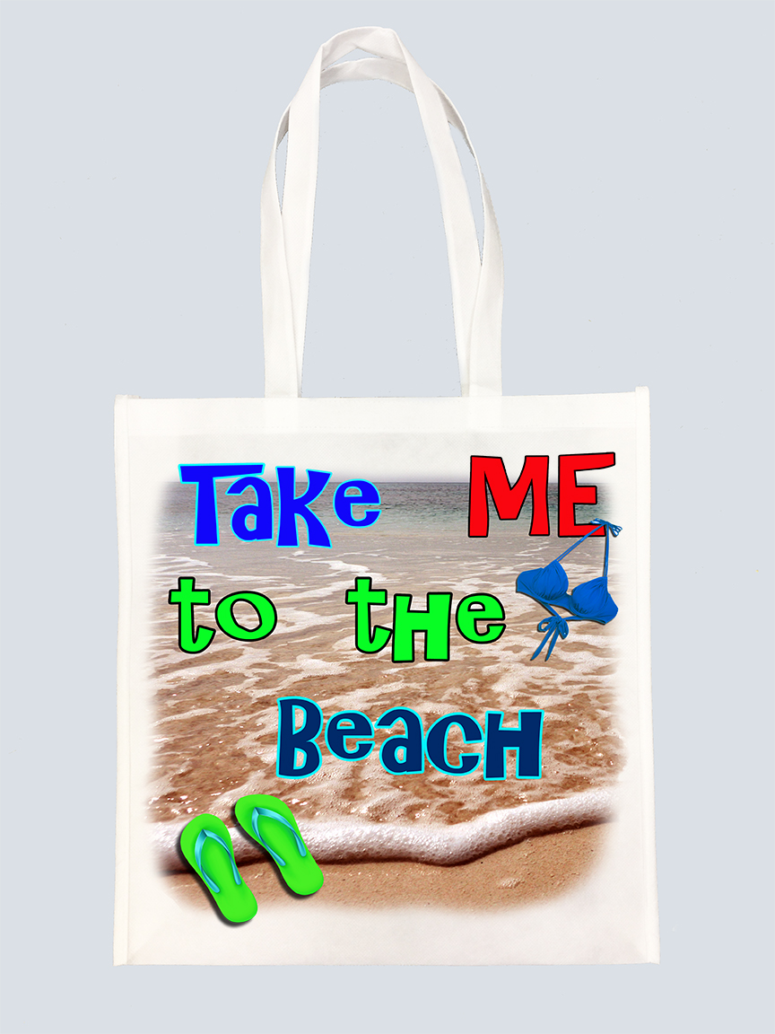 "Take Me To The Beach" Tote Bag