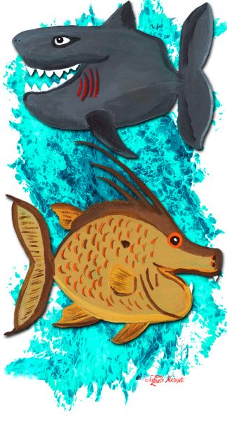 "Funky Fish Bruce and Hogger" Buff
