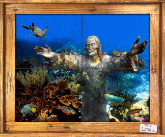"Christ of the Abyss" Tile Mural