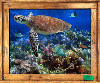"Seafan Jungle" Tile Mural