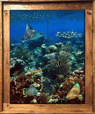 "Traveling Eagle Ray" Tile Mural