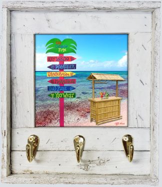 "Mile Marker and Tiki Bar" with Hooks