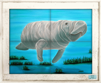 "Mr Manatee" Tile Mural