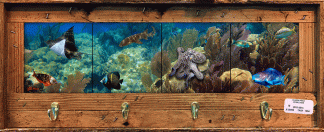 "Reef Village" with 4 Hooks