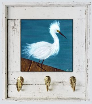 "Snowy on the Dock" with Hooks