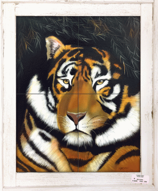 "Tiger in the Trees" Tile Mural
