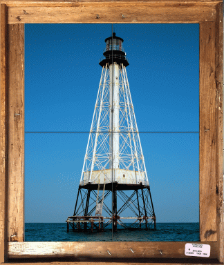 "Alligator Reef Lighthouse" Tile Mural