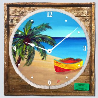 "Amor" Framed Clock