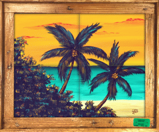 "Bay Sunset" Tile Mural