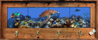 "Bermuda Reef" with 4 Hooks