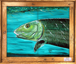 "Bonefish in the Shallows" Tile Mural
