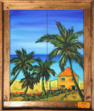 "Cottage on the Shore" Tile Mural
