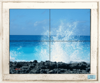 "Crashing Waves" Tile Mural