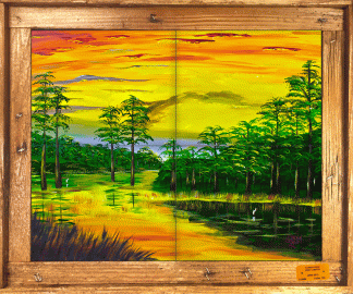"Everglades Sunset" Tile Mural