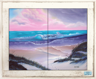 "Footprints in the Sand" Tile Mural