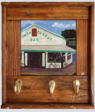 "Green Parrot Bar" with Hooks