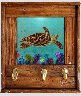 "Hawksbill Turtle on the Reef" with Hooks
