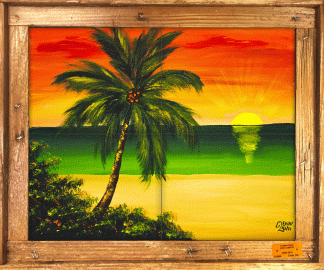 "La Caida Del Sol" Tile Mural