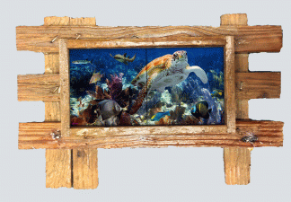 "Life on the Reef" 2 Tile Mural Lid