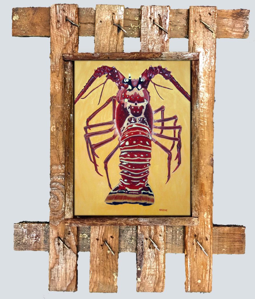 "Lobzilla" Lobster Trap Art