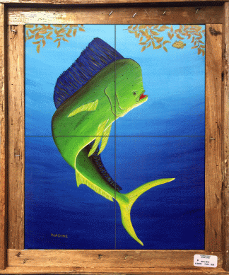 "Mahi on the Prowl" Tile Mural