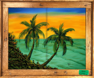 "Mangrove Island Sunset" Tile Mural
