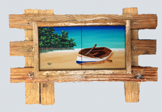 "My Lucky Day" 2 Tile Mural Lid