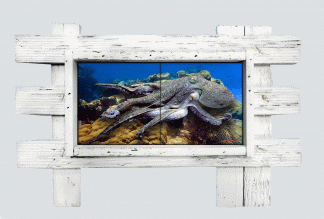 "On the Prowl" 2 Tile Mural Lid