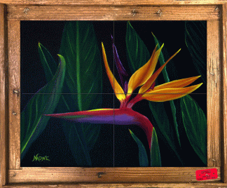 "Paradise in Bloom" Tile Mural