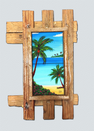 "Pirates Cove" 2 Tile Mural Lid