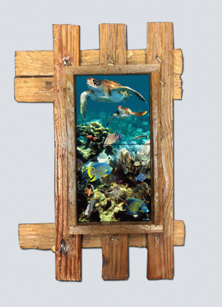 "Reef Top Flyers" 2 Tile Mural Lid