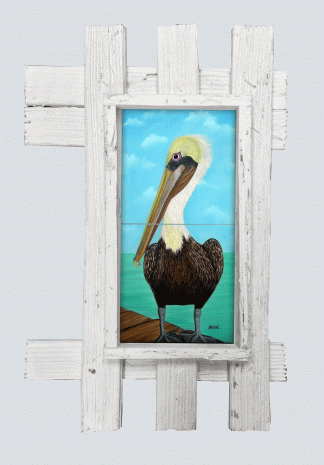 "Show Me The Fish" 2 Tile Mural Lid