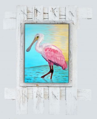 "Wading Roseate"