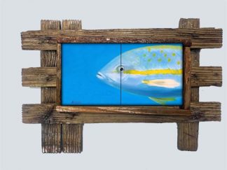 "Yellowtail" 2 Tile Mural Lid