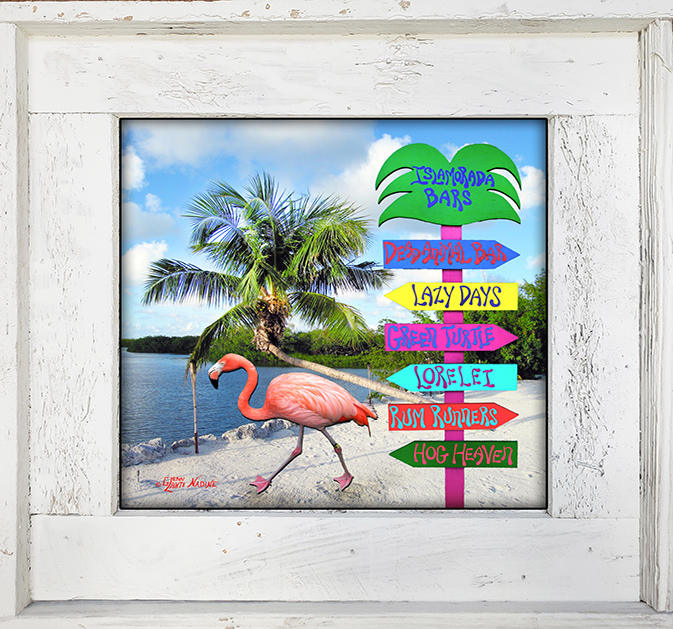 "Islamorada Bars With Flamingos"