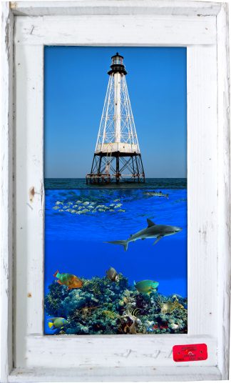 "Alligator Reef Lighthouse" Tile Mural