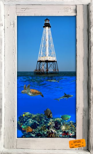 "Alligator Reef Lighthouse" Tile Mural