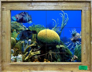 "Brain Coral Reef" Tile Mural