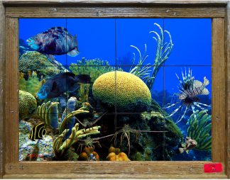 "Brain Coral Reef" Tile Mural