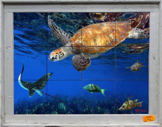 "Diving Into The Depths" Tile Mural