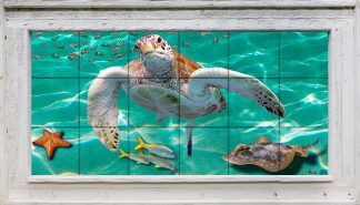 "SANDY BEACH" TILE MURAL