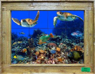 "Tandem Reef Flyers" Tile Mural