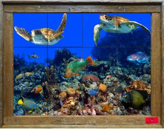 "Tandem Reef Flyers" Tile Mural