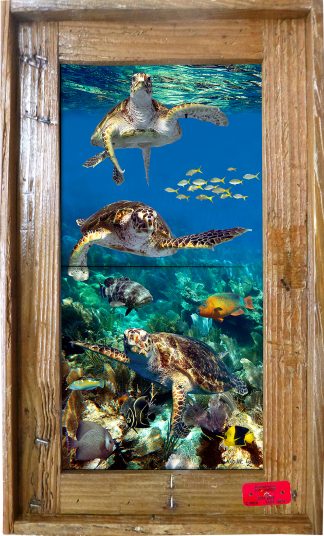 "Three Turtles" Tile Mural
