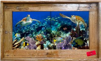 "Turtle Encounter" Tile Mural