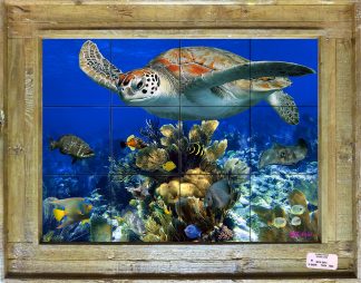 "Coral Head Reef" Tile Mural